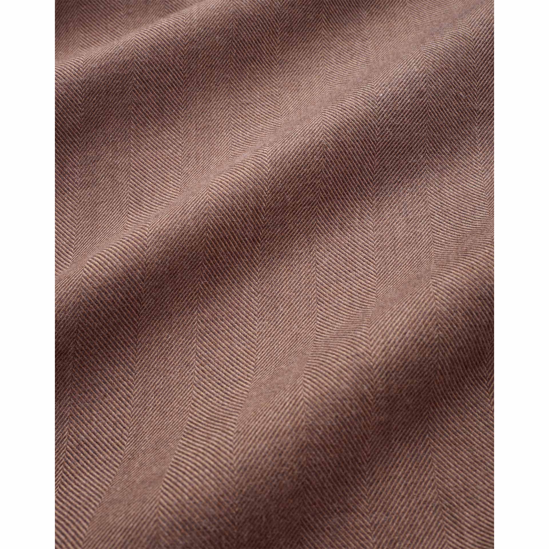 Brushed Cotton Safari Overshirt - Rust