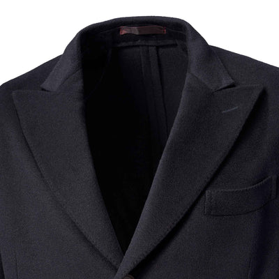 Men's Italian Cashmere Overcoat - Navy
