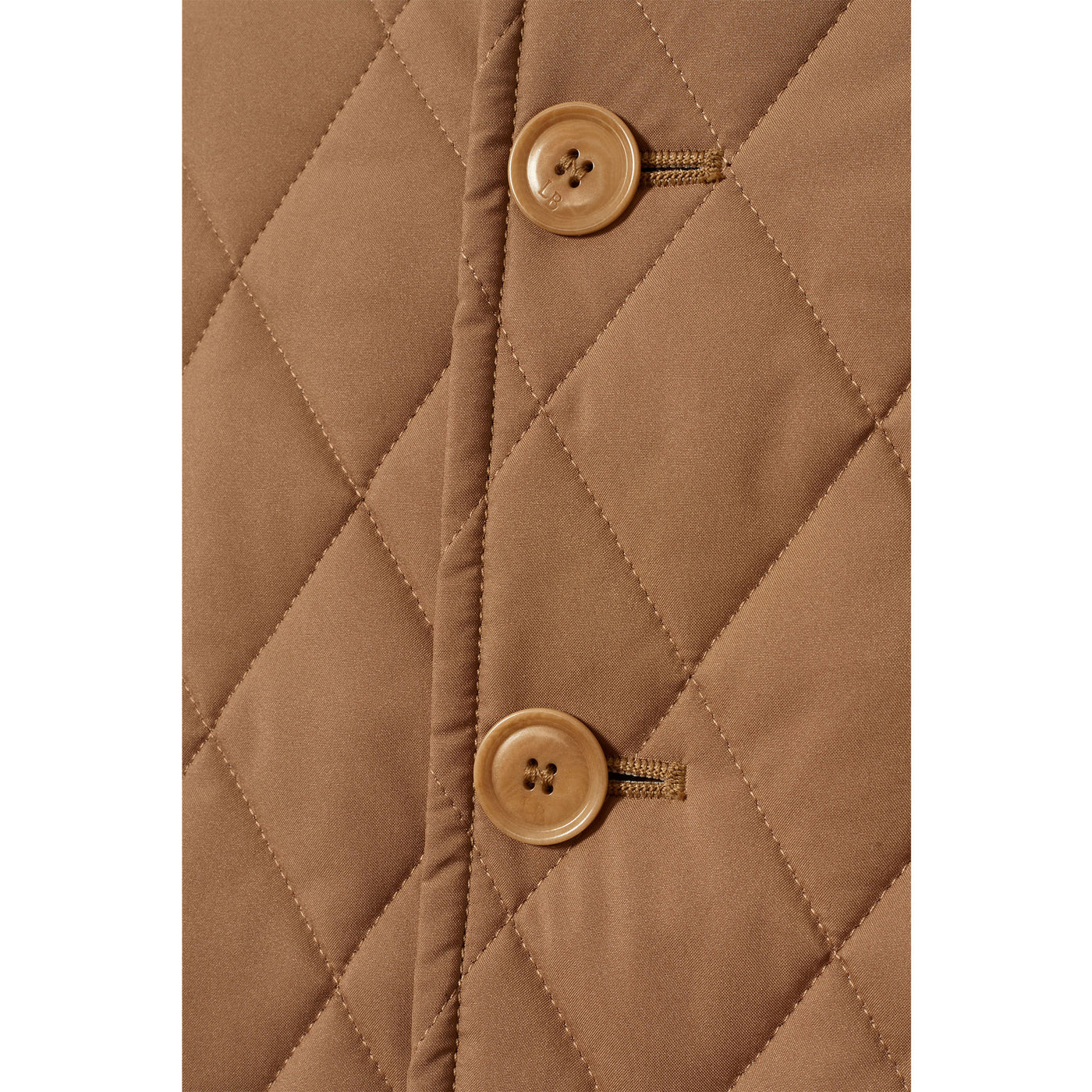 Women's Lightweight Nylon Quilted Vest - Caramel