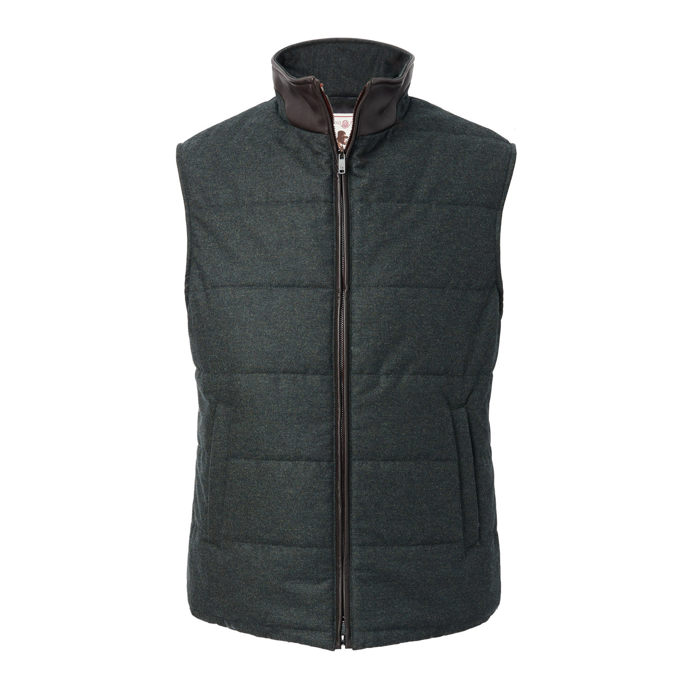 Down Quilted Vest - Green