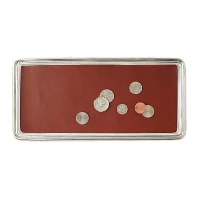 Vanity Tray With Leather Insert