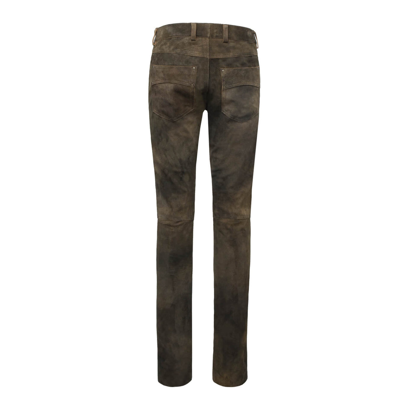 Romeo Goat Leather Trousers - Acacia