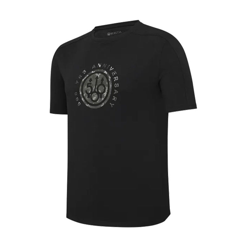 Beretta 500 Years T-Shirt Big Camo Logo - Black