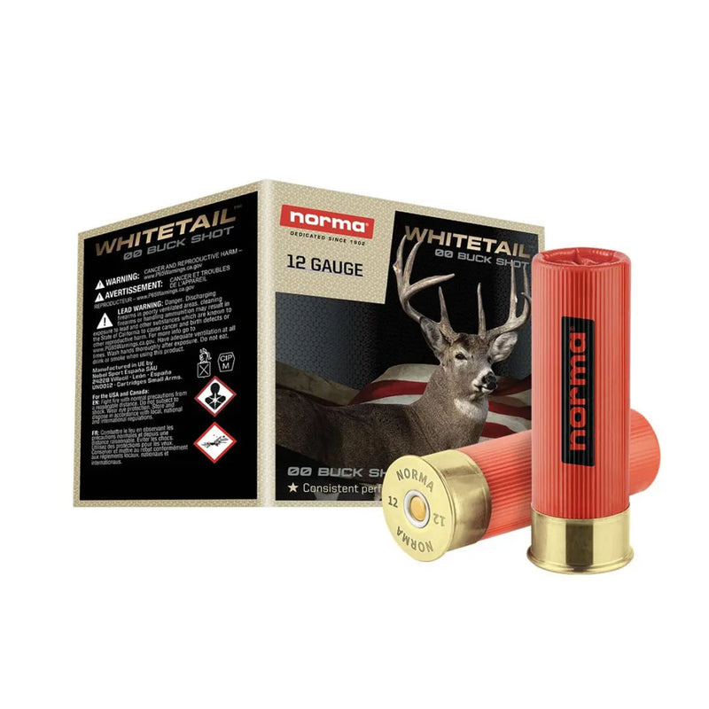 Whitetail Shot 12ga 2 3/4" 00 Buck 9 Pellet