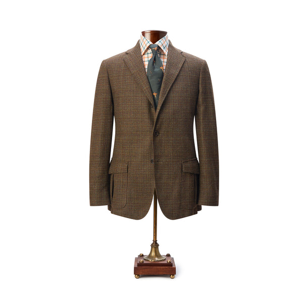 St. James Tweed Jacket - Green & Rust Check