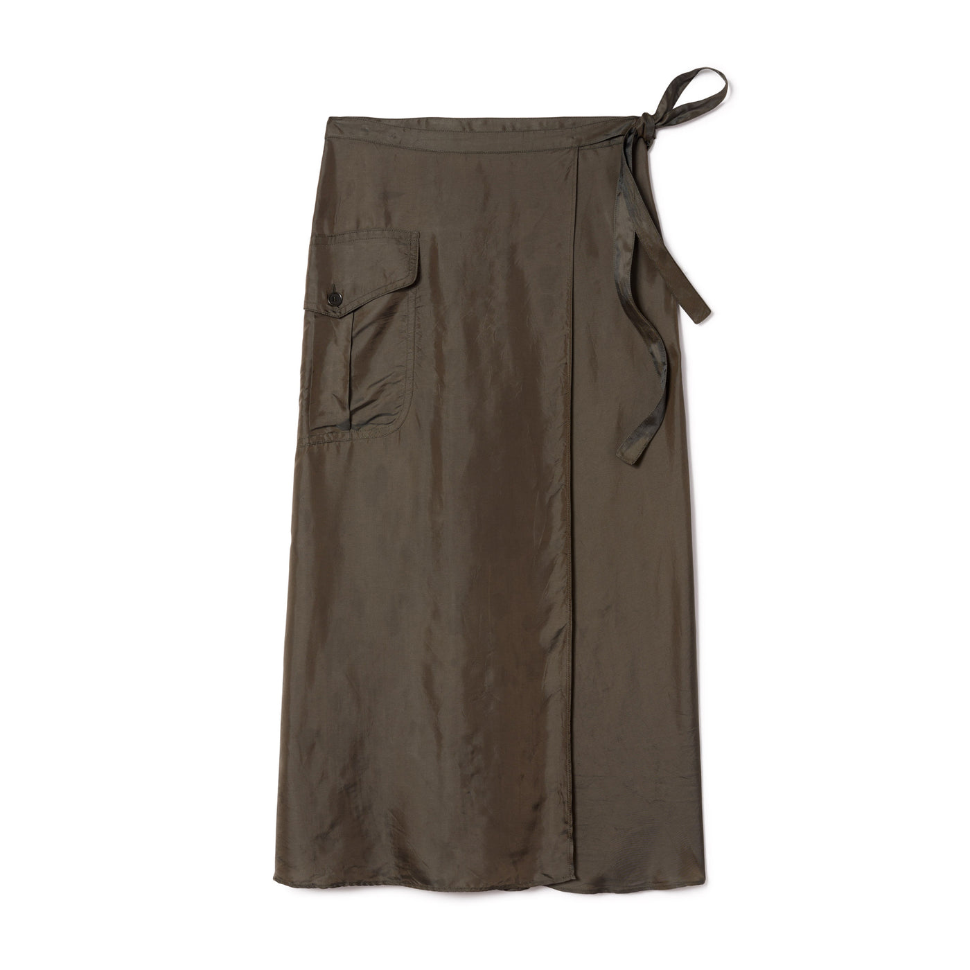 Women's Military One Pocket Skirt - Military Green