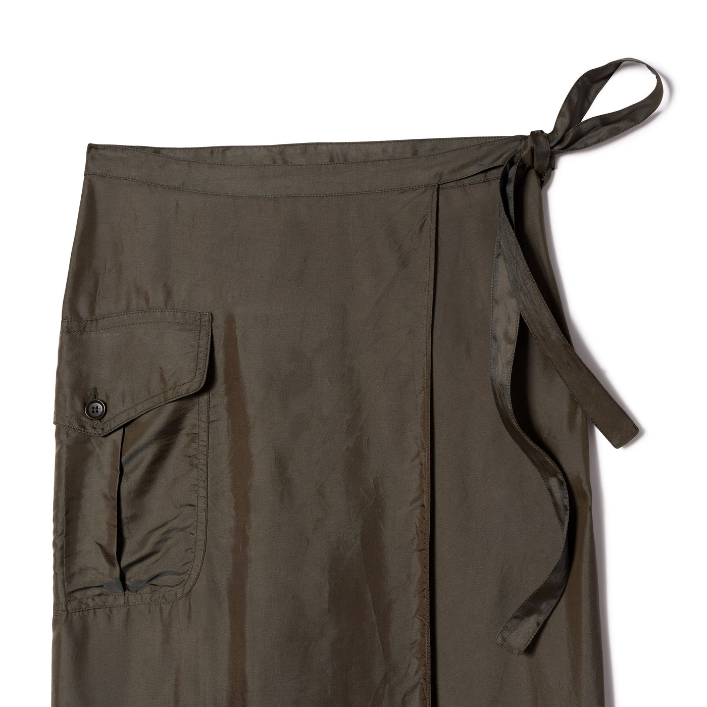 Women's Military One Pocket Skirt - Military Green