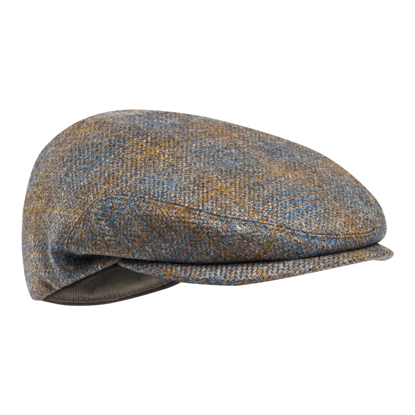 Women's St James Cap - Brown & Celeste Check