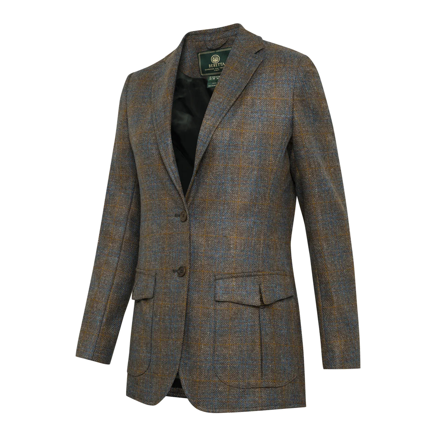 Women's St James Jacket - Brown & Celeste Check