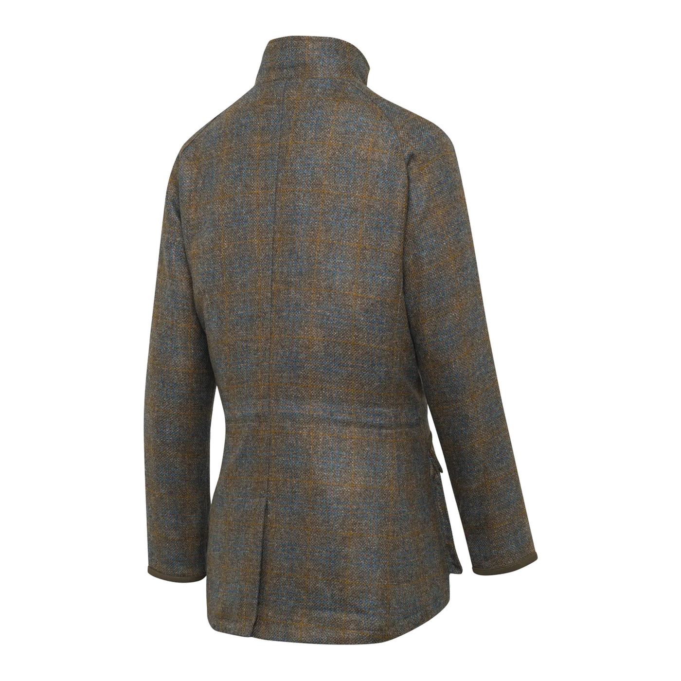 Women's St James Coat - Brown & Celeste Check