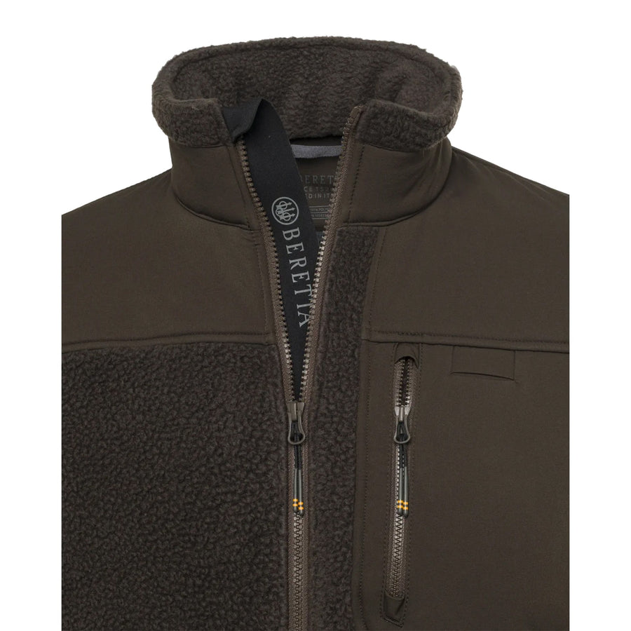 Halifax Sherpa Fleece Jacket Brown Bark for Hunting Men