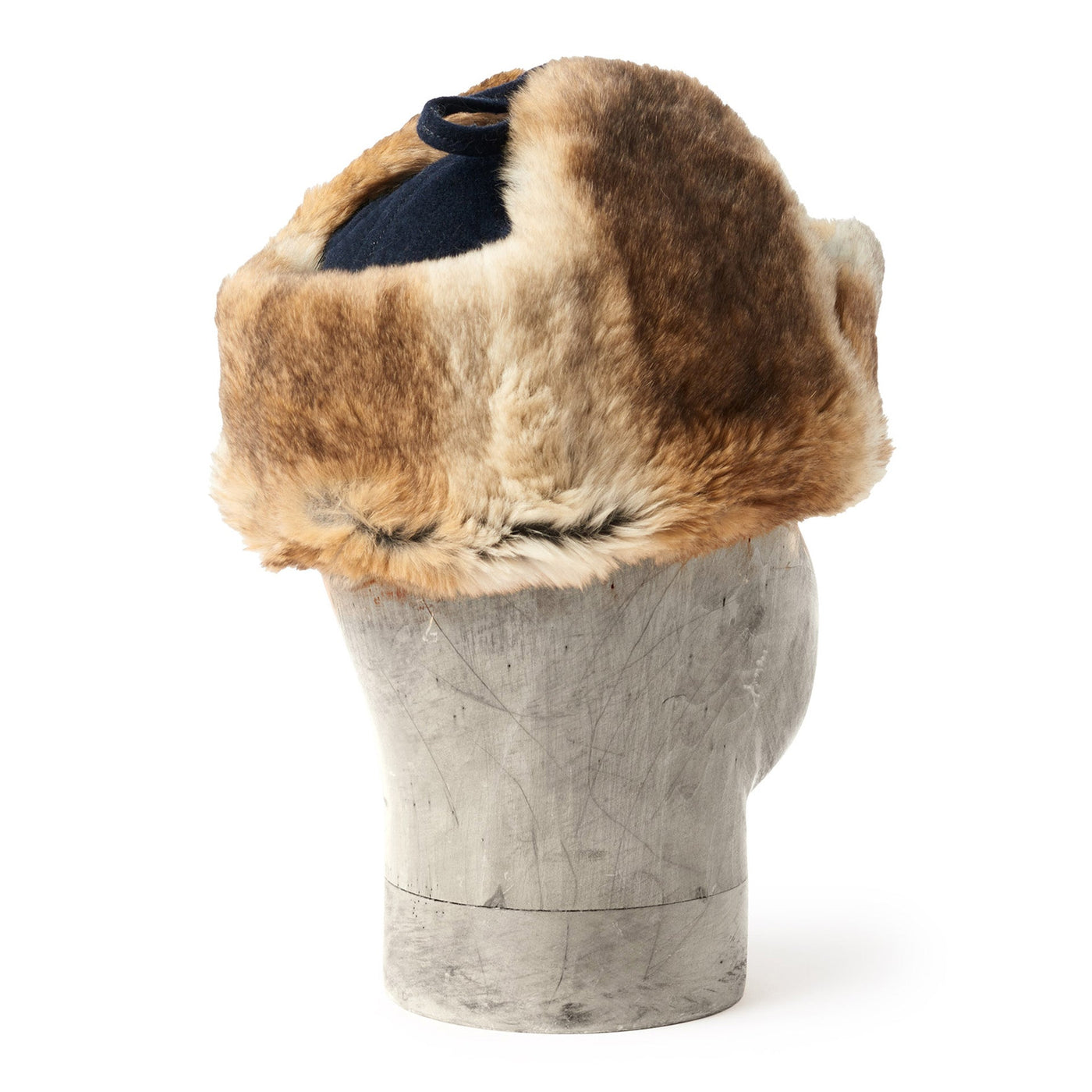 Hunting Cap with Rabbit - Dark Blue