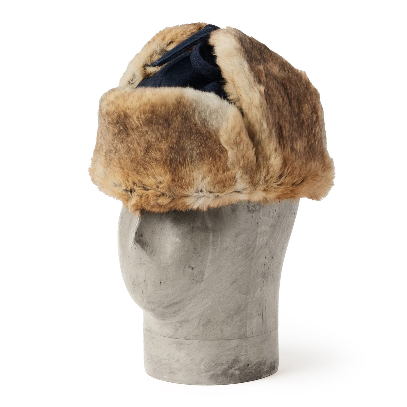 Hunting Cap with Rabbit - Dark Blue