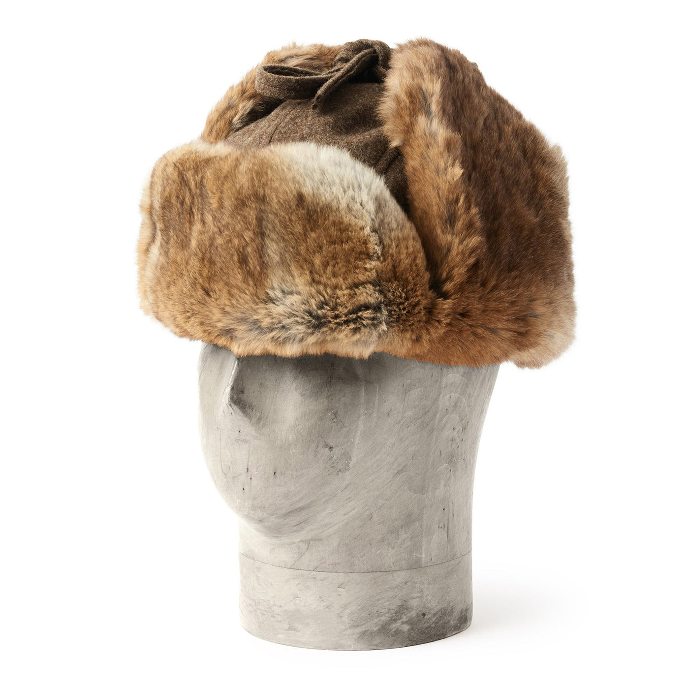 Hunting Cap with Rabbit - Mud