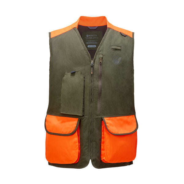Thorn Resistant Vest - Green Moss & Orange