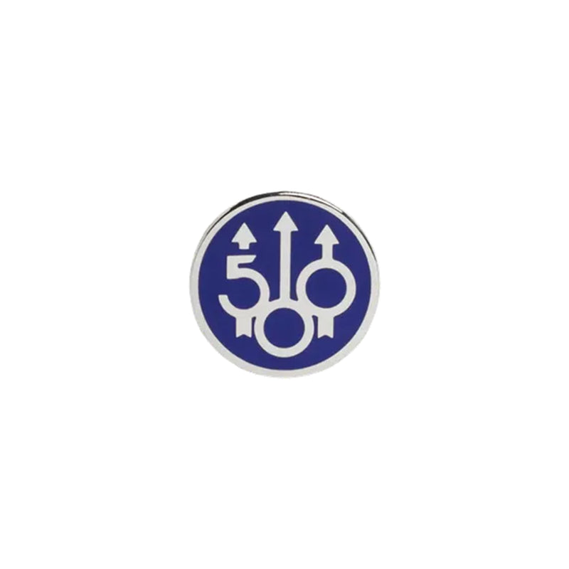 500 Years Pin - Blue & Silver