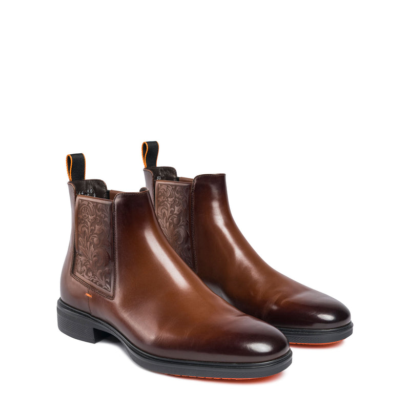 Beretta × Santoni 500 Years Chelsea Boots - Dark Brown