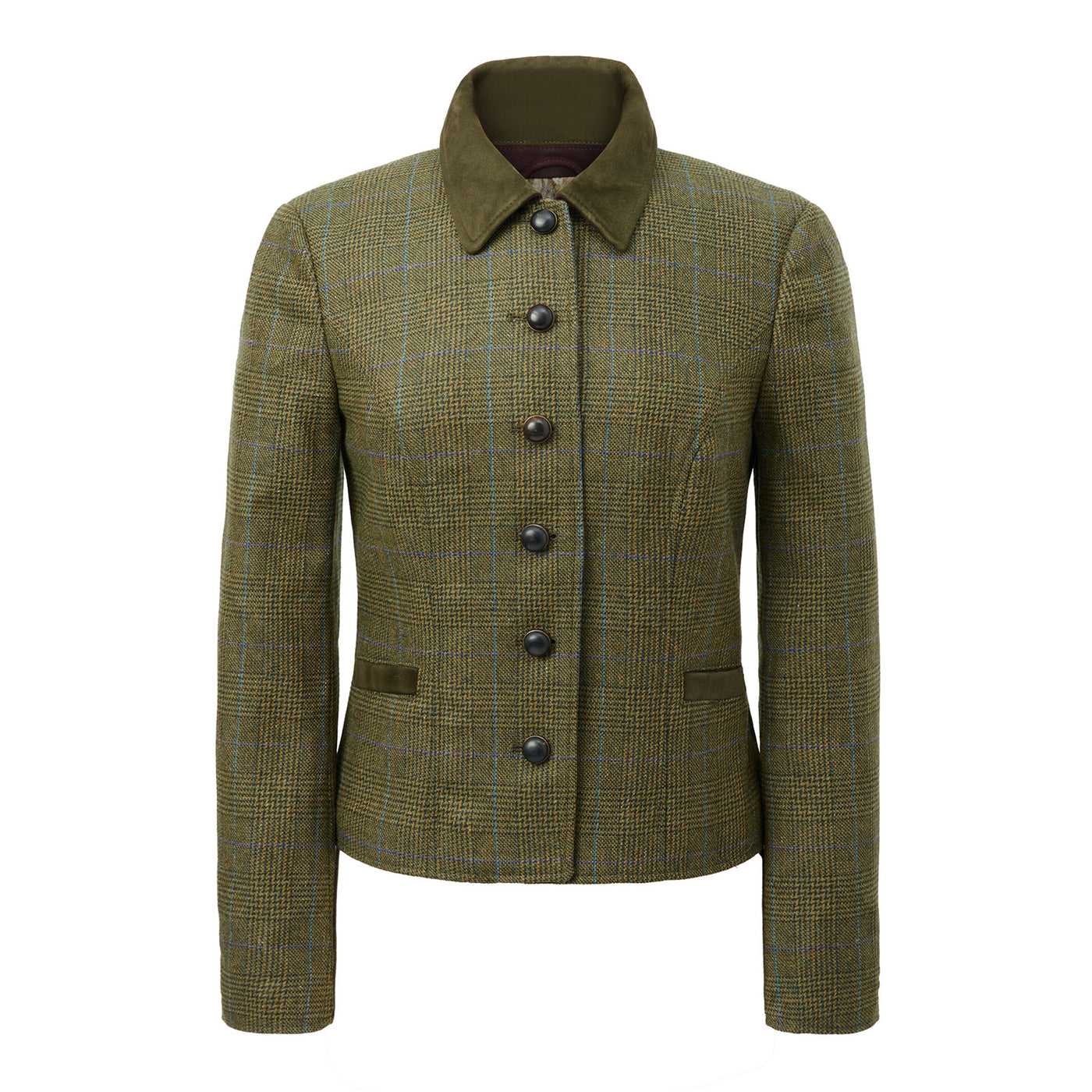 Women's Lorraine Loden Jacket - Checkered Green