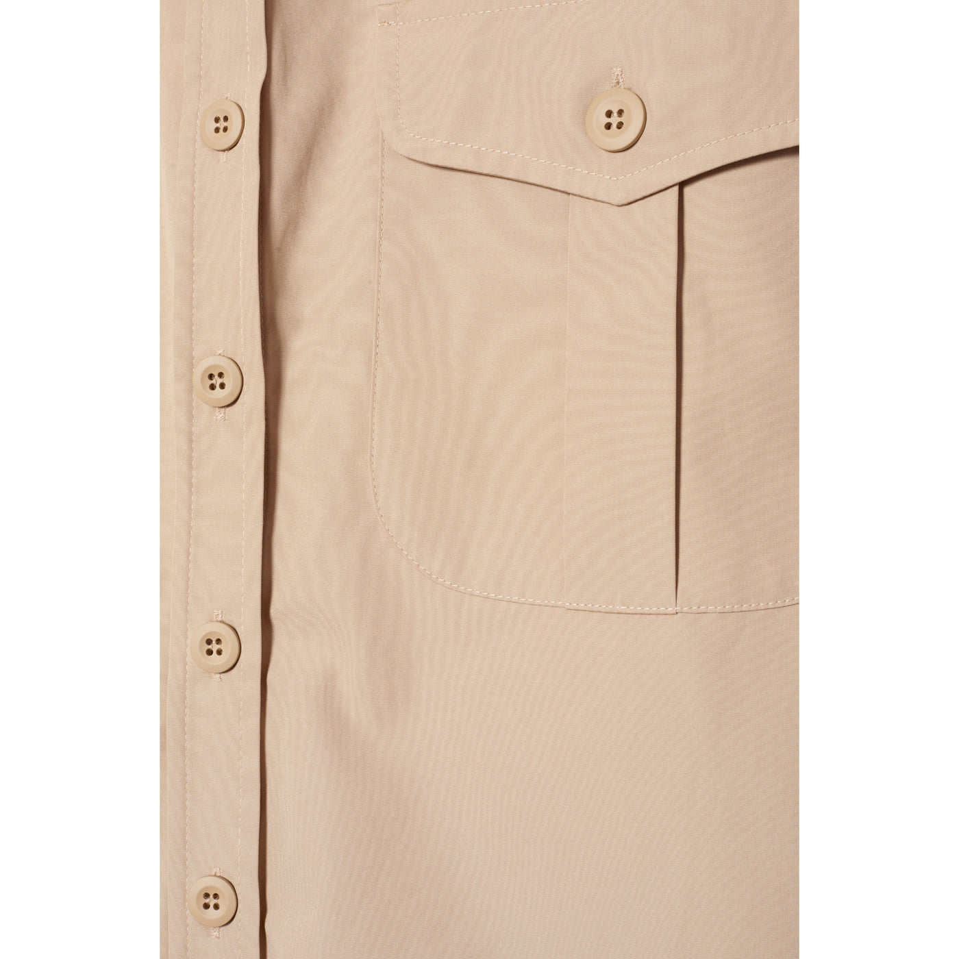 Women's 2-Pocket Safari Shirt - Beige