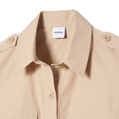 Women's 2-Pocket Safari Shirt - Beige