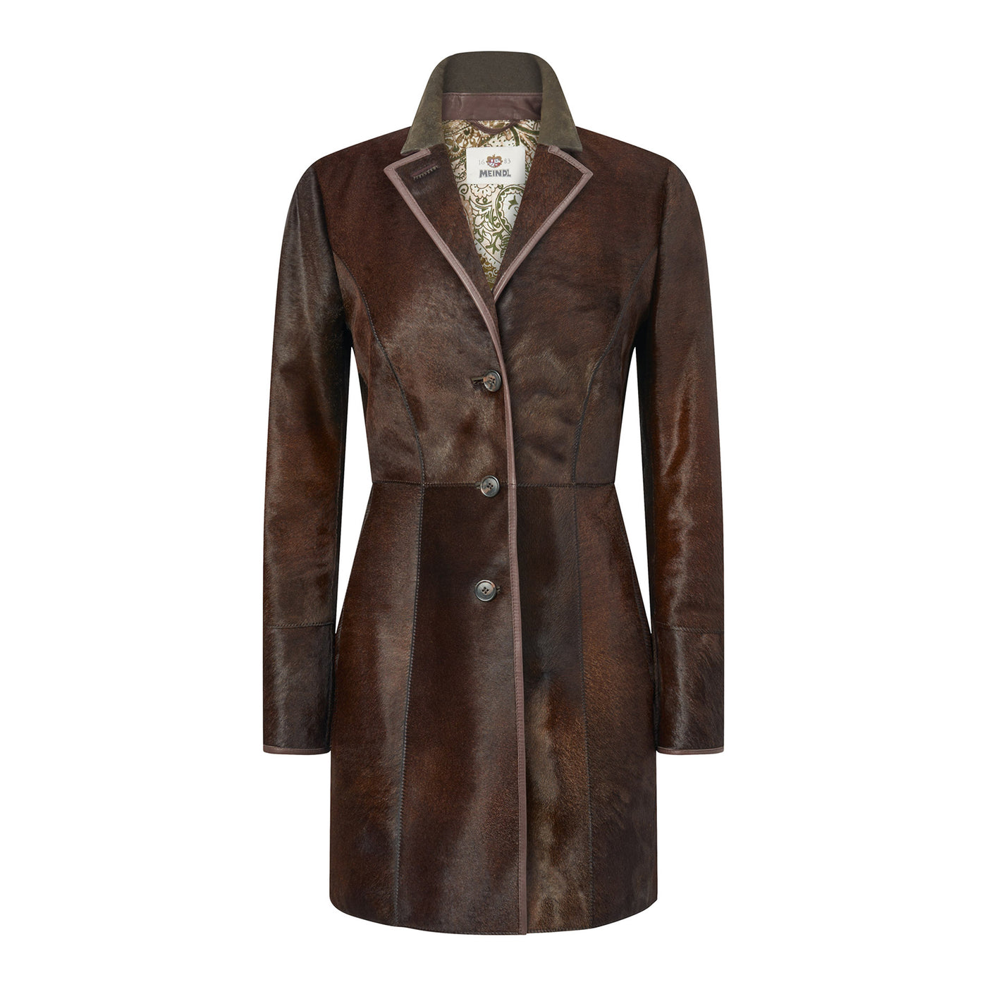 Women's Gehrock Hair on Hide Coat - Dunkel Brown