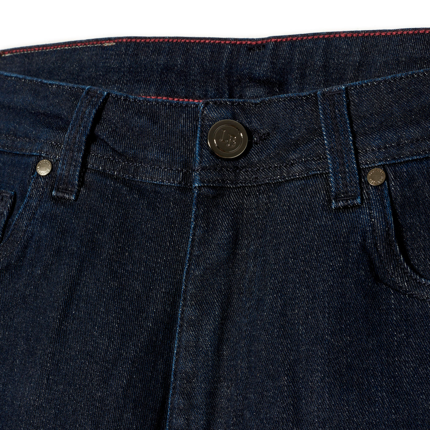 Slim Fit Italian 5 Pocket Denim Pants - Deep Denim