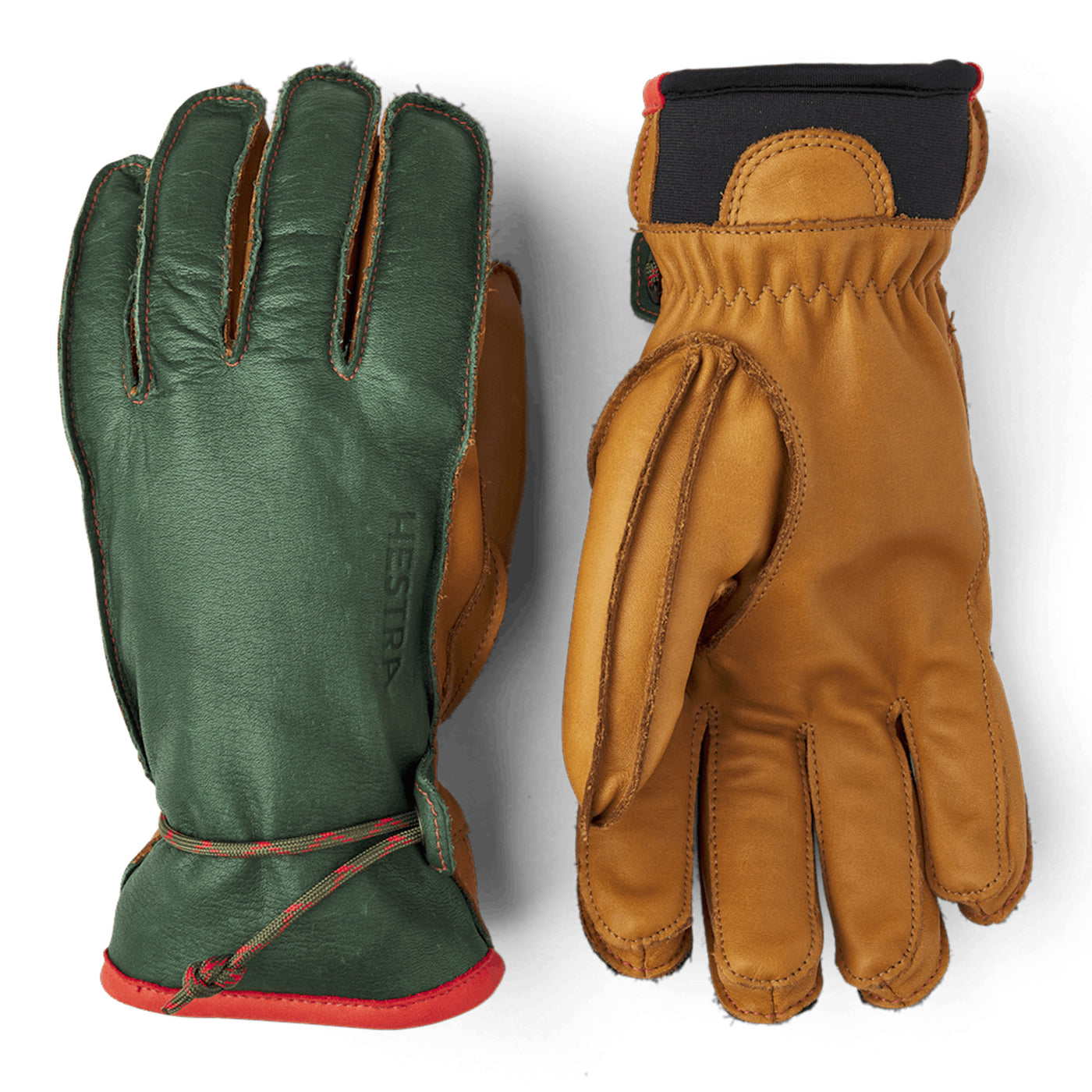 Wakayama 5 Finger Gloves - Forest & Cork