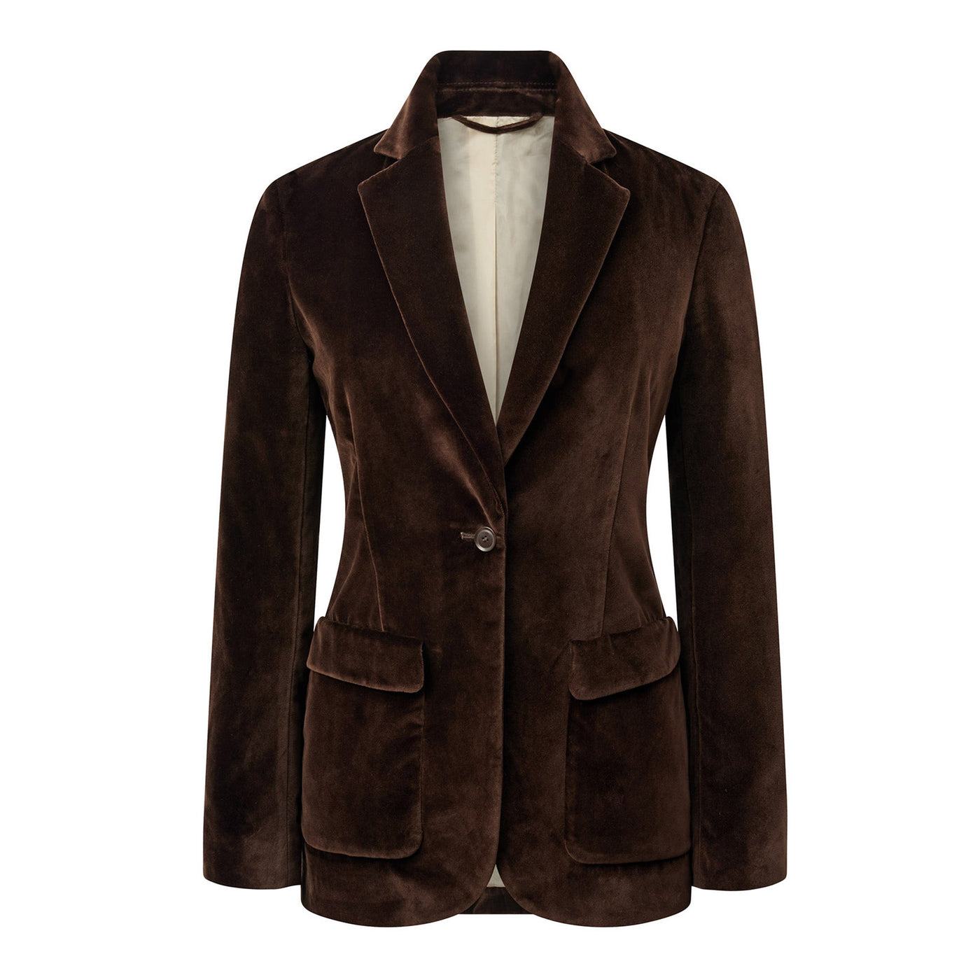 Women's Velvet Sportcoat - Brown