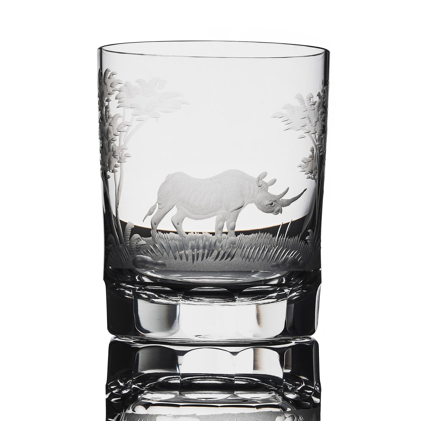 African Old Fashion Glass   - Rhino