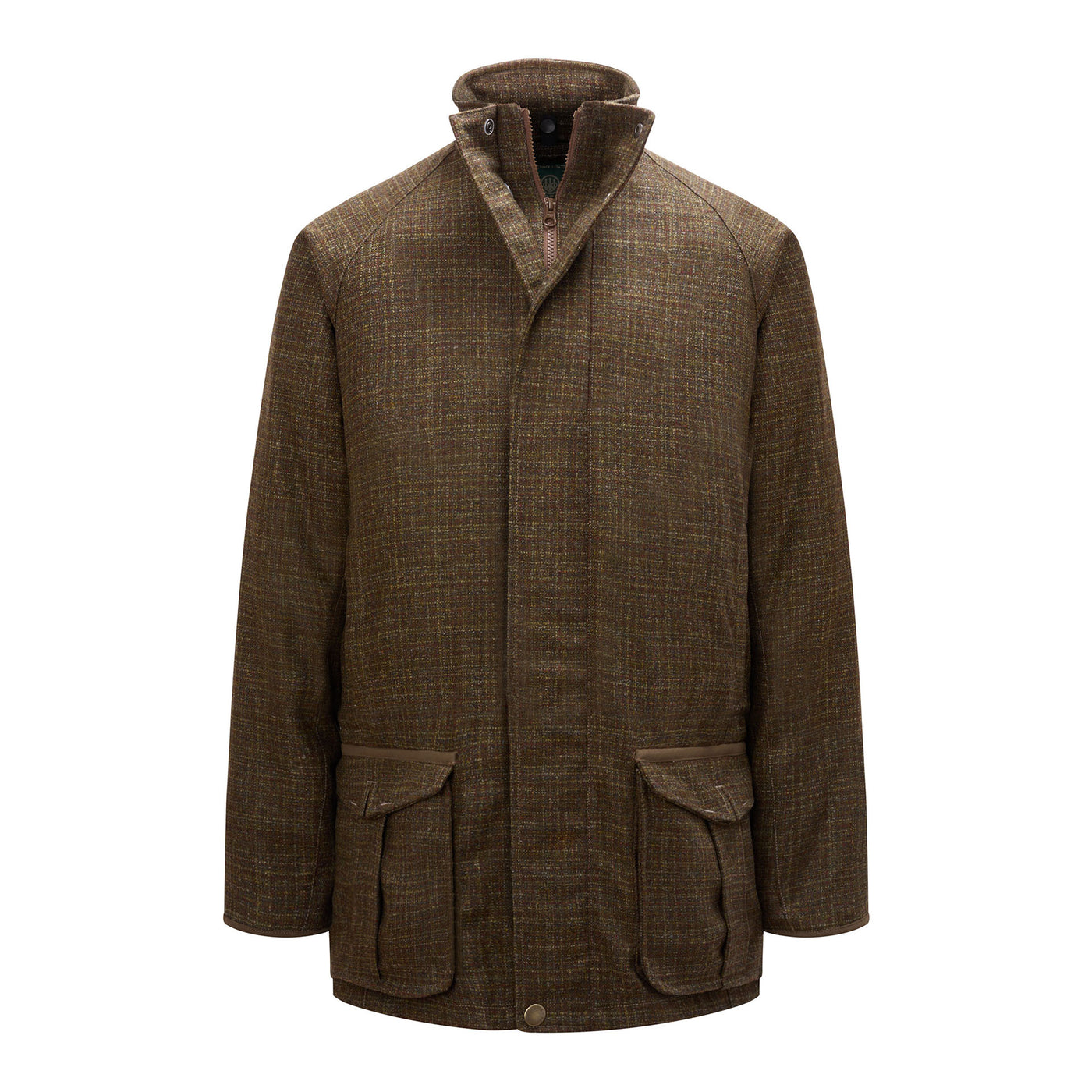 St. James Tweed Coat - Green & Rust Check