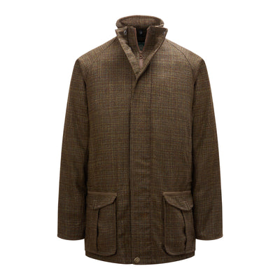 St. James Tweed Coat - Green & Rust Check