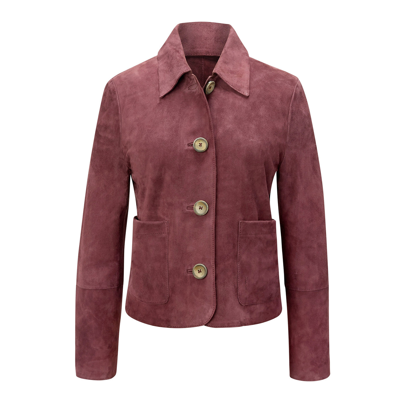 Women's Riviera Leather Jacket - Dark Cherry