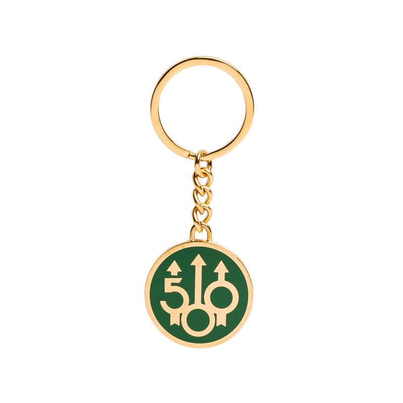 Beretta 500 Years Key Chain -  British Green & Gold