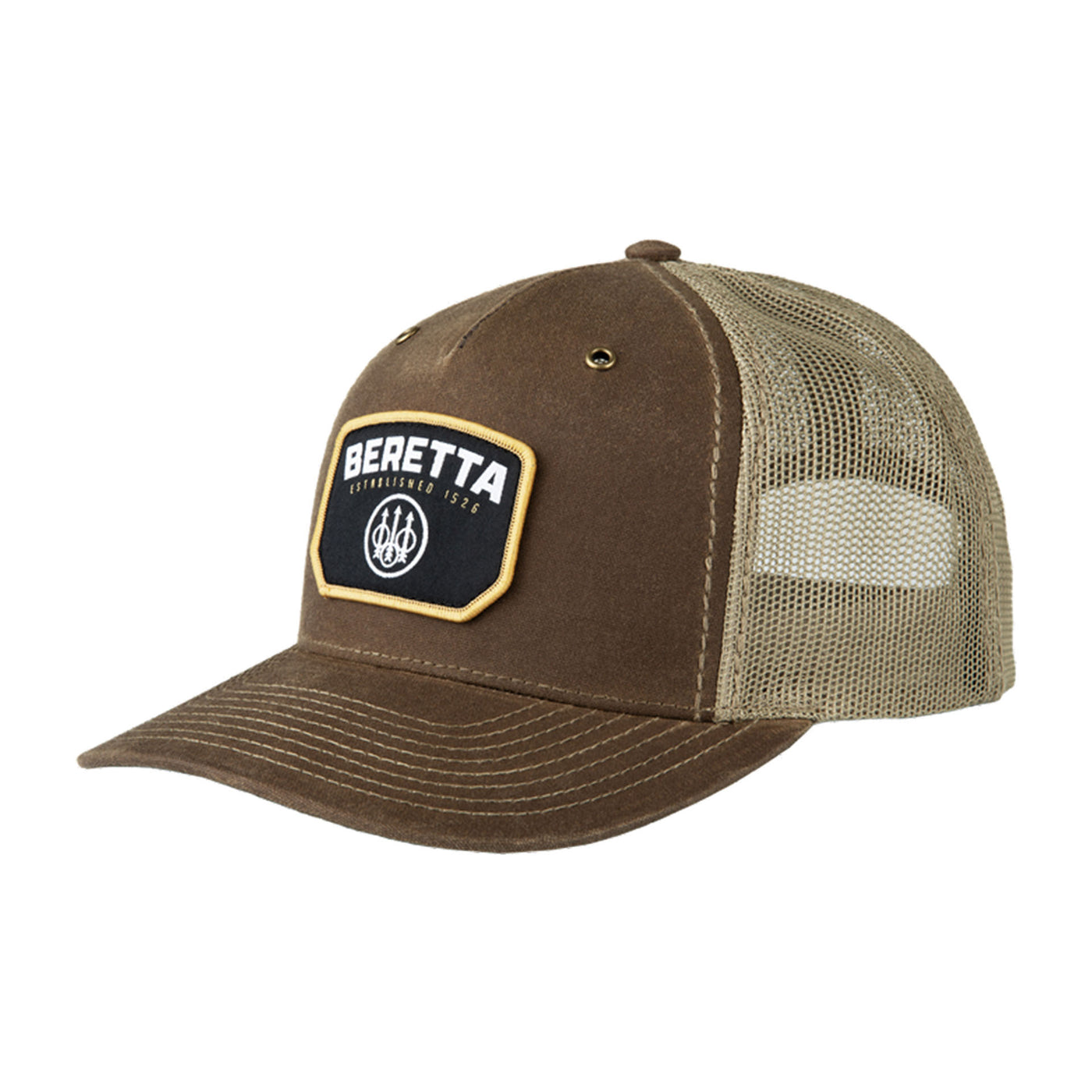 Nunez 112 Trucker Hat - Beige Check