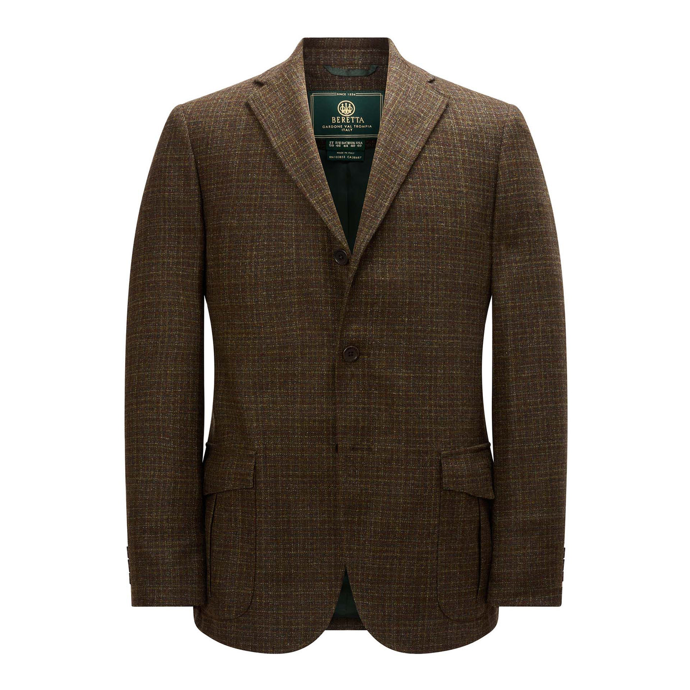 St. James Tweed Jacket - Green & Rust Check