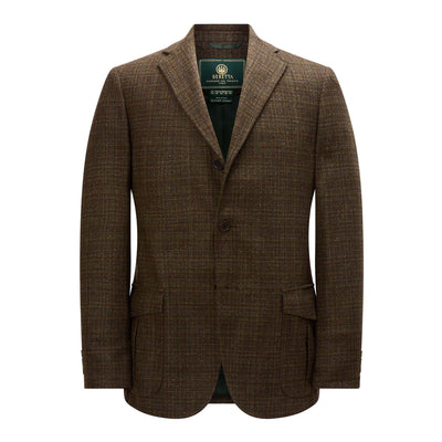St. James Tweed Jacket - Green & Rust Check