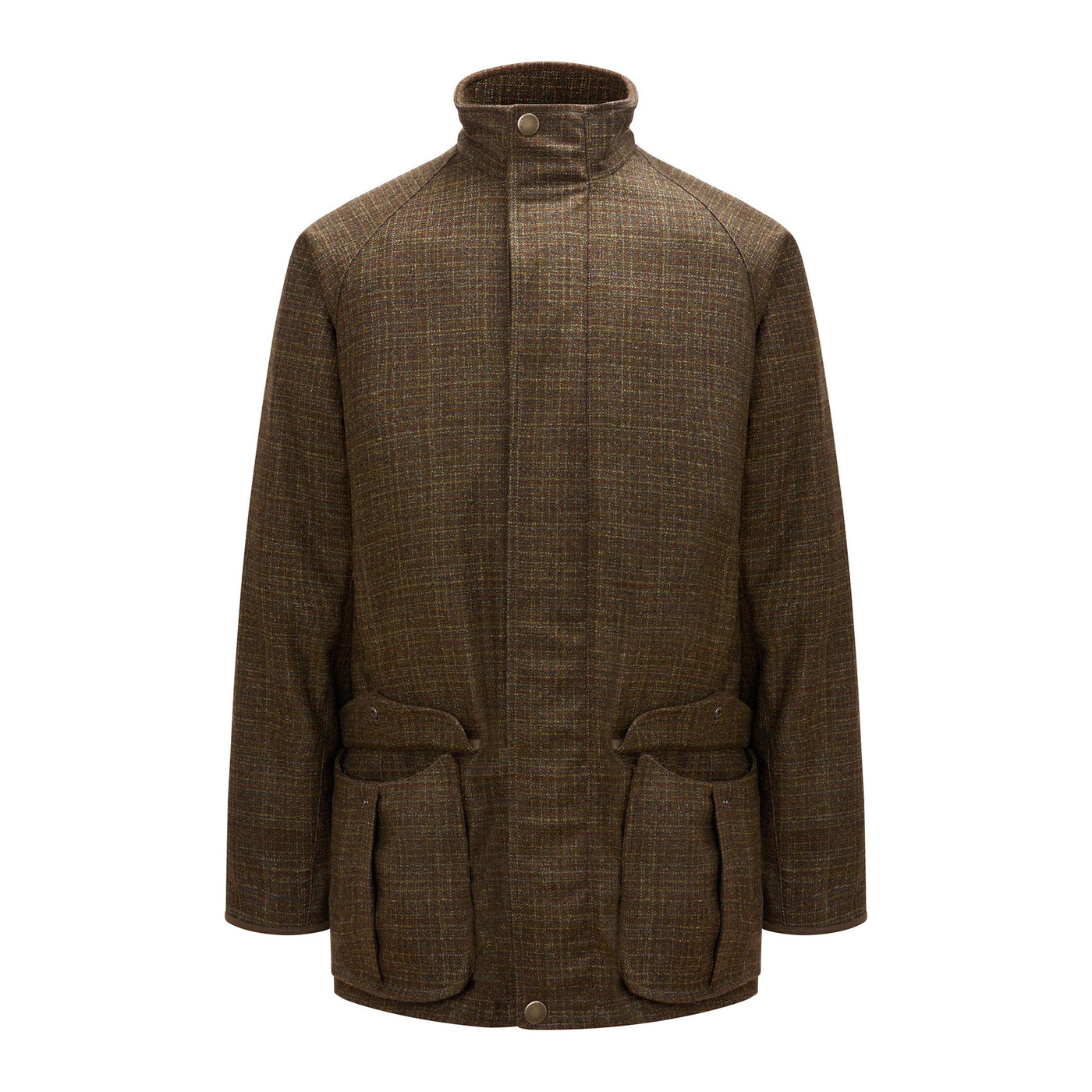 St. James Tweed Coat - Green & Rust Check