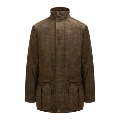 St. James Tweed Coat - Green & Rust Check