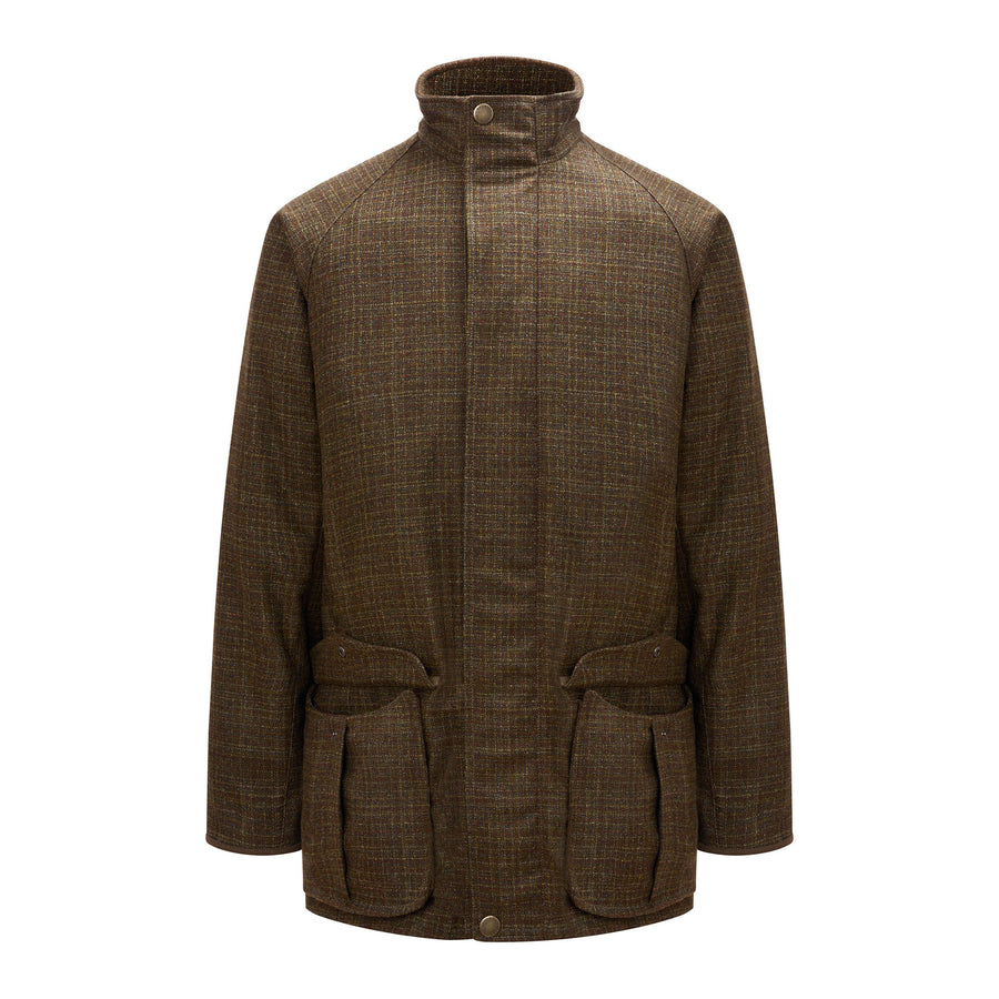 Beretta Gallery St. James Tweed Coat - Green & Rust Check For Sale
