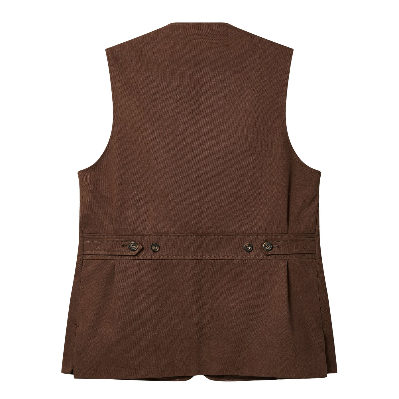 Brown vest on a white background
