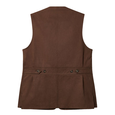 Brown vest on a white background