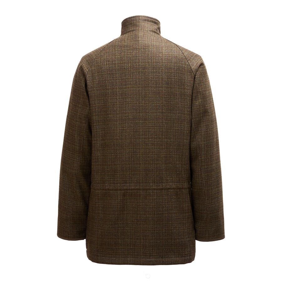Beretta Gallery St. James Tweed Coat - Green & Rust Check For Sale