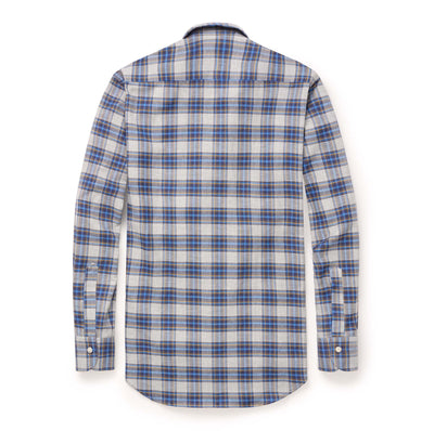 Flannel Luc Due Western Dress Shirt - Gray Multi Check