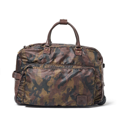 Canvas & Leather Travel Bag - Camoflauge