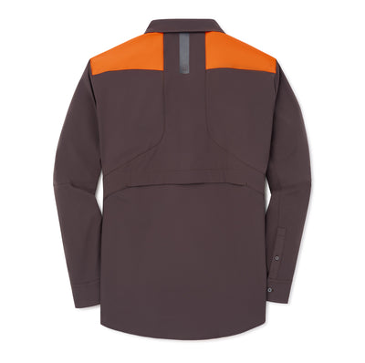 Beretta Ozark Tech Shirt - Brown Bark & Orange