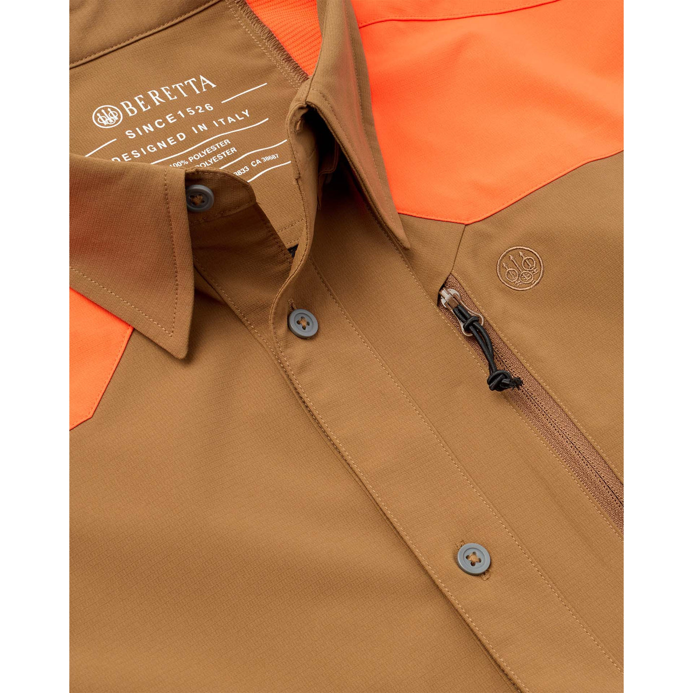 Beretta Ozark Tech Shirt - Otter & Orange