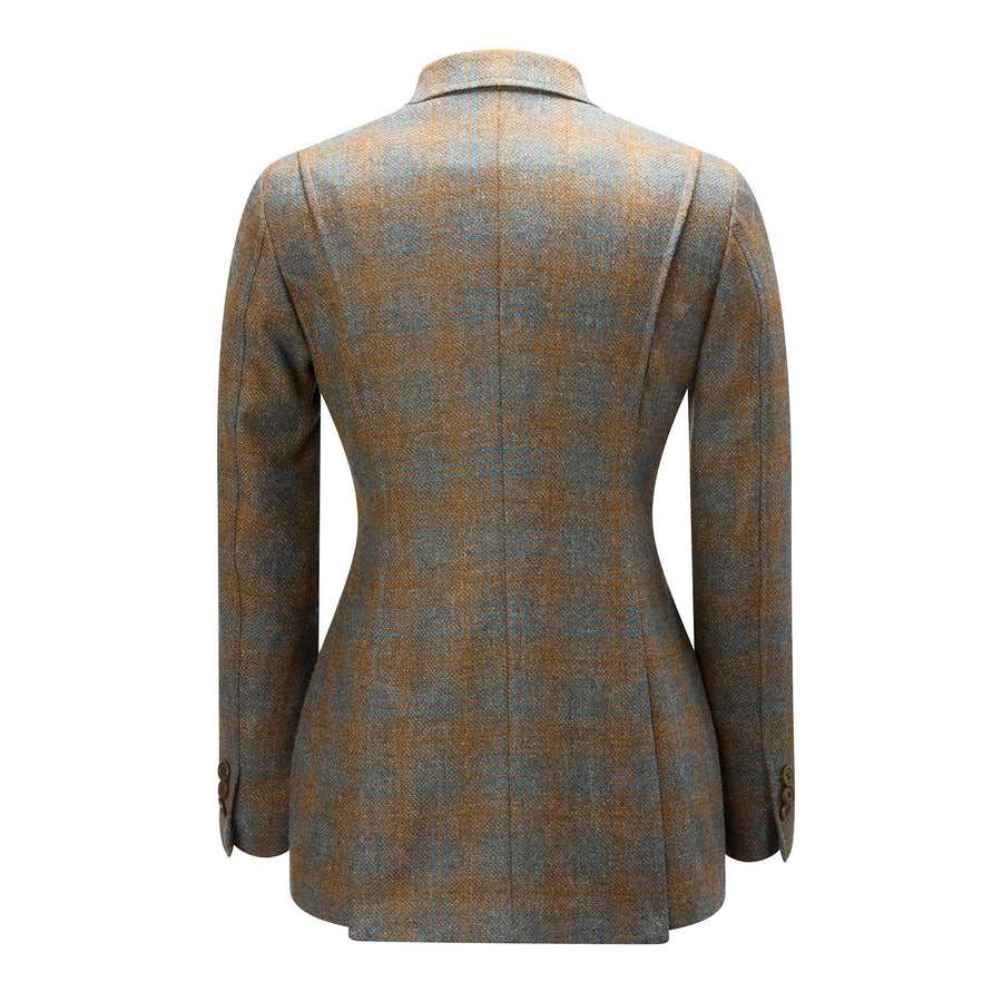 Womens St James Tweed Jacket Brown Celeste Check Hunting