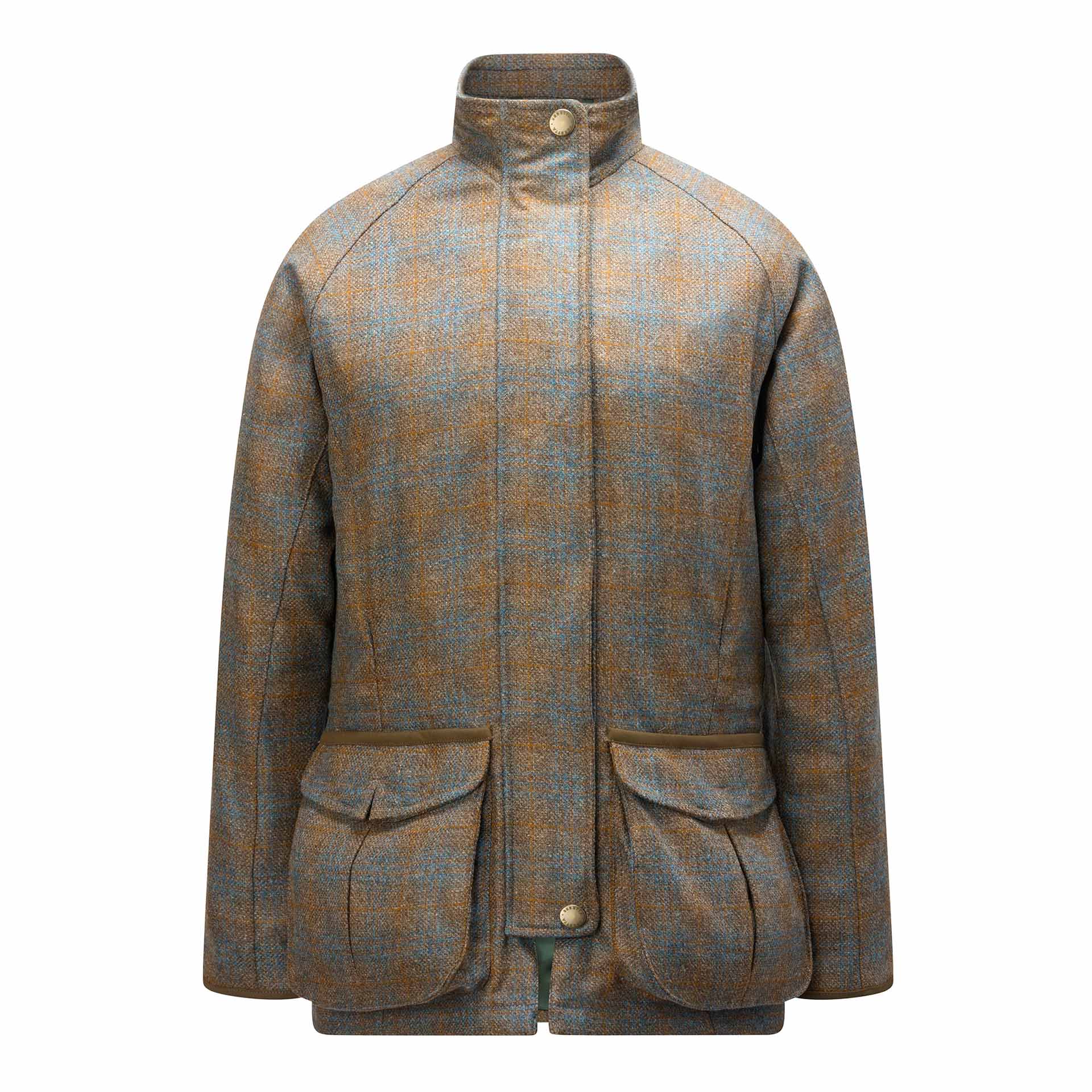 Women's St. James Tweed Coat - Brown & Celeste Check