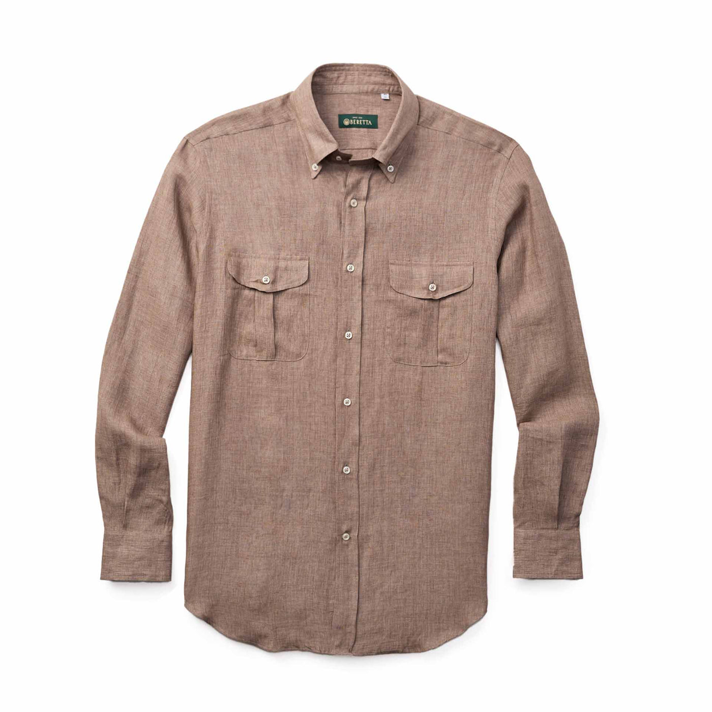 Linen Field Luc Due Gobi Shirt - Brown