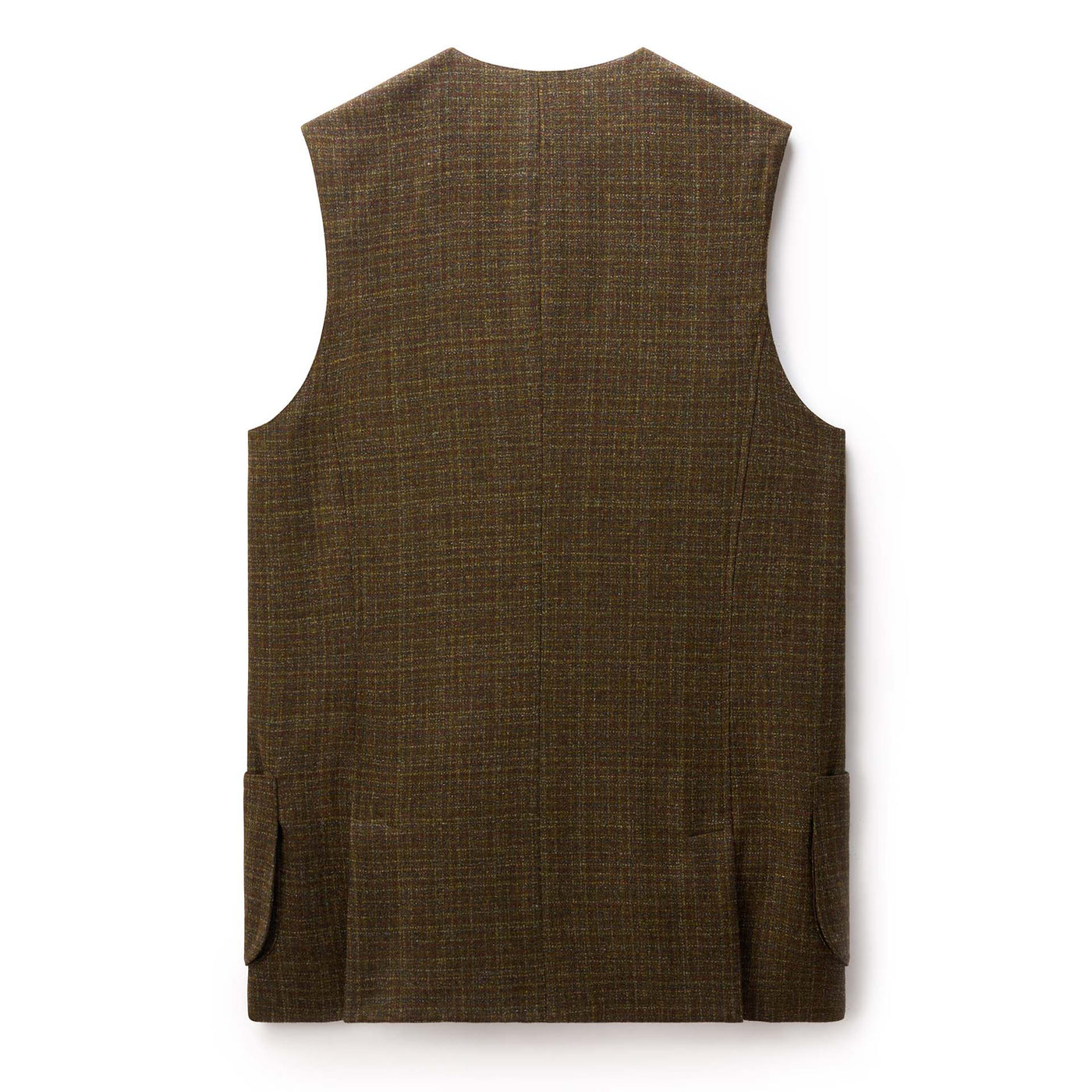 St James Tweed Vest in Green Rust Check Beretta Gallery USA